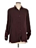 Express 100% Polyester Burgundy Long Sleeve Blouse Size L - photo 1