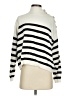 Blue Rain Stripes White Pullover Sweater Size S - photo 1