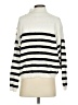 Blue Rain Stripes White Pullover Sweater Size S - photo 2