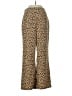 Leith 100% Polyester Animal Print Gold Casual Pants Size S - photo 1