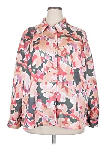 ELOQUII Long Sleeve Blouse (view 1)