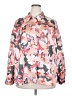 ELOQUII 100% Polyester Camo Pink Long Sleeve Blouse Size 20 - photo 1