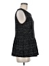 Talbots Jacquard Damask Black Sleeveless Blouse Size M - photo 4