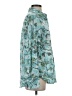 prologue 100% Polyester Print Teal Long Sleeve Blouse Size S - photo 4
