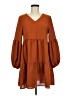 Unbranded Solid Brown Casual Dress Size M - photo 1