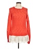 Democracy 100% Acrylic Orange Pullover Sweater Size M - photo 1