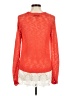 Democracy 100% Acrylic Orange Pullover Sweater Size M - photo 2