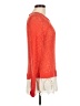 Democracy 100% Acrylic Orange Pullover Sweater Size M - photo 4