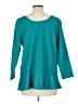 Lands' End Teal 3/4 Sleeve Top Size L - photo 2