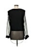Waverly Grey 100% Silk Black Long Sleeve Silk Top Size M - photo 2