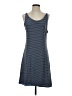 Unbranded Stripes Gray Blue Casual Dress Size S (estimated) - photo 1
