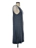 Unbranded Stripes Gray Blue Casual Dress Size S (estimated) - photo 4