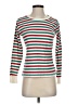 Indigo 100% Cotton Stripes White Pullover Sweater Size S - photo 1