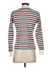 Indigo 100% Cotton Stripes White Pullover Sweater Size S - photo 2