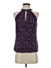 Ecru 100% Polyester Print Blue Sleeveless Blouse Size XS - photo 1