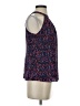 Ecru 100% Polyester Print Blue Sleeveless Blouse Size XS - photo 4