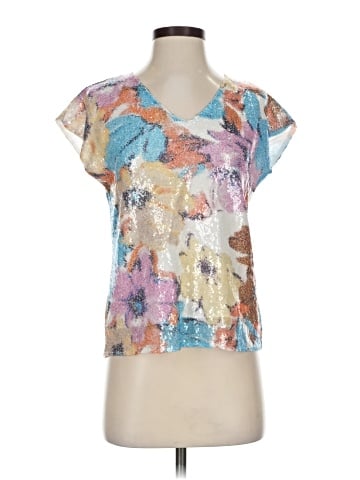 Elie Tahari Short Sleeve Blouse (view 1)