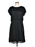 Left Coast by Dolan 100% Polyester Solid Black Casual Dress Size L - photo 1