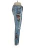 Angel Kiss Floral Blue Jeans Size 1 - photo 4