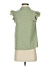 Unbranded Polka Dots Green Sleeveless Blouse Size XS - photo 1