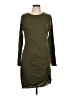 Unbranded Solid Green Casual Dress Size L - photo 1