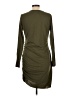 Unbranded Solid Green Casual Dress Size L - photo 2
