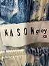 Mason Grey Floral Blue Casual Pants Size XS - photo 4