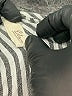 Elan 100% Rayon Stripes Gray Romper Size XS - photo 4