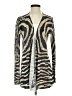 Cullen Animal Print Silver Cardigan Size S - photo 1