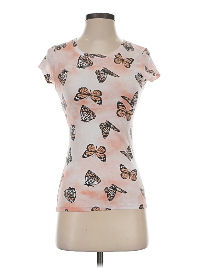 Pre-owned Wound Up Short Sleeve T-shirt In Pink