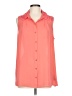 Beige by ECI 100% Polyester Pink Sleeveless Blouse Size L - photo 1