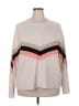 Sanctuary 100% Acrylic Chevron-herringbone Ivory Pullover Sweater Size 2X - photo 1