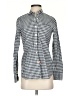 J.Crew Checkered-gingham Blue Long Sleeve Button-Down Shirt Size 0 - photo 1