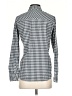 J.Crew Checkered-gingham Blue Long Sleeve Button-Down Shirt Size 0 - photo 2