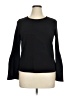 Bar III Black Long Sleeve Top Size XL - photo 1