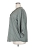 Assorted Brands 100% Polyester Stripes Gray 3/4 Sleeve Blouse Size XXL - photo 5
