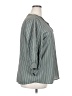 Assorted Brands 100% Polyester Stripes Gray 3/4 Sleeve Blouse Size XXL - photo 4