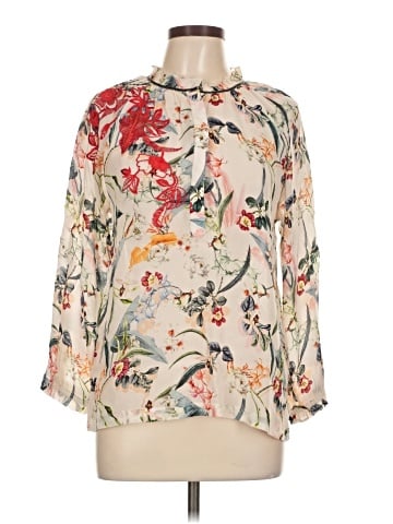 Vineet Bahl 3/4 Sleeve Blouse (view 1)