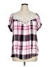 Torrid 100% Rayon Pink Short Sleeve Blouse Size 1X Plus (1) - photo 1