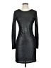 Jennifer Lopez Metallic Silver Cocktail Dress Size S - photo 1