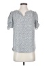 Maison d' Amelie 100% Polyester Silver Short Sleeve Blouse Size XS - photo 1