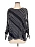 Pale Sky 100% Polyester Black 3/4 Sleeve Blouse Size L - photo 1