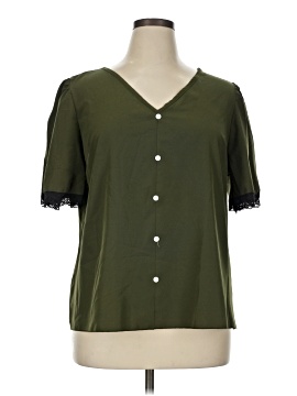 Shein Curve Short Sleeve Blouse
