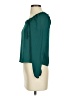 Blue Rain 100% Polyester Teal 3/4 Sleeve Blouse Size XXS - photo 5
