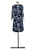 Connected Apparel 100% Polyester Paisley Blue Cocktail Dress Size 8 - photo 2