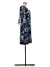 Connected Apparel 100% Polyester Paisley Blue Cocktail Dress Size 8 - photo 4