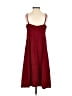 Zara Basic Solid Burgundy Casual Dress Size XS - photo 2