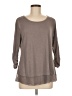 Style&Co Brown 3/4 Sleeve T-Shirt Size M - photo 1