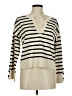 Marled by Reunited Stripes Ivory Pullover Sweater Size M - photo 1