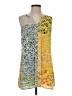 CAbi 100% Polyester Print Yellow Casual Dress Size XS - photo 1